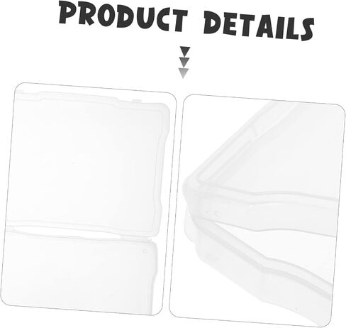 Gadpiparty 3Pcs Plastic Photo Storage Boxes with Snap Tight Lids Transparent Organizer Cases for Postcards Jewelry Screws and Small Craft Items and Stackable in Saudi Arabia
