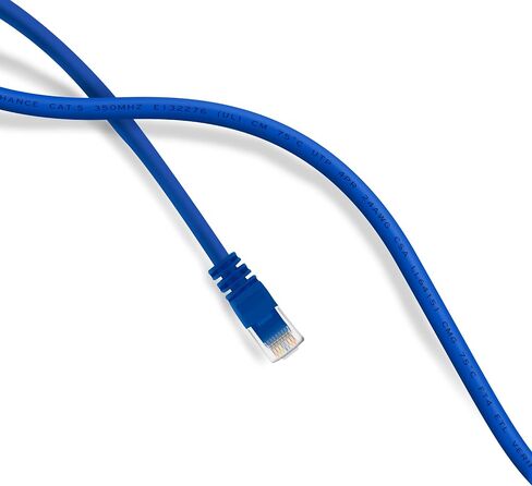 GearIT 100-Pack, Cat5e Ethernet Patch Cable 3 Feet - Snagless RJ45 Computer LAN Network Cord, Black - Compatible with 48 Port Switch POE Rackmount 48port Gigabit in Kuwait