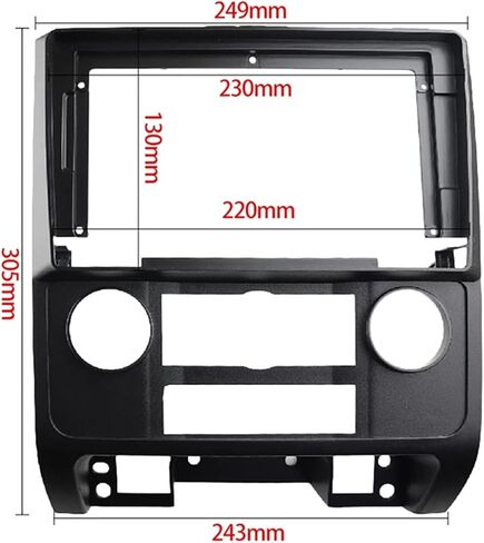 jfqm 2 Din Car Radio Fascia Fit for Ford Escape 2007-2012 DVD Stereo Frame Plate Adapter Mounting Dash Installation Bezel in Saudi Arabia