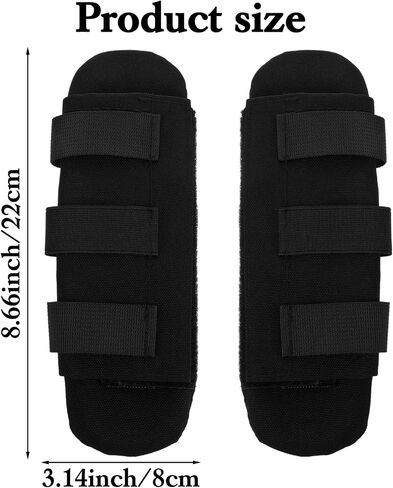 2 Pack Shoulder Strap Pad, Backpack Strap Pads, Comfortable Vest Shoulder Pad Compatible with 3'' Vest Sling Bags, Guitar (Black) in Saudi Arabia
