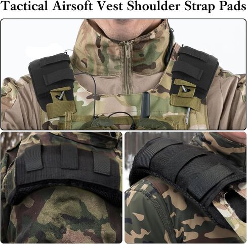 2 Pack Shoulder Strap Pad, Backpack Strap Pads, Comfortable Vest Shoulder Pad Compatible with 3'' Vest Sling Bags, Guitar (Black) in Saudi Arabia