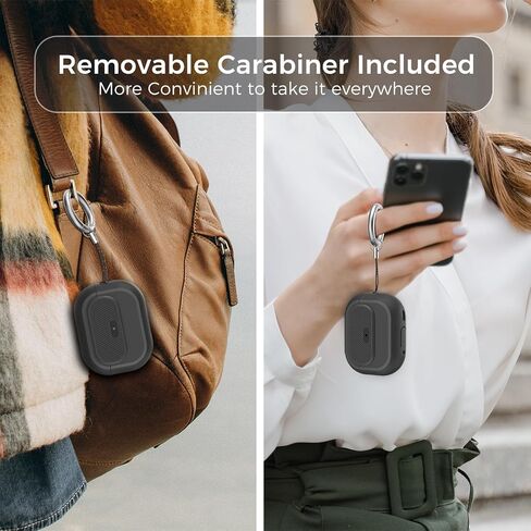 Airpods Pro 2 Case - [مع قفل] تصميم قطعة واحدة من Airpods Pro (2nd/1st Gen) ، غطاء حماية كامل للسيليكون ناعم مع قفل مفتوح/إغلاق سهل للنساء/الرجال (أسود) in Kuwait