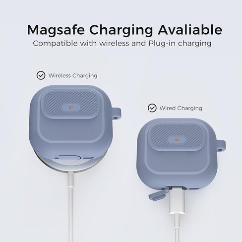 Airpods Pro 2 Case - [مع قفل] تصميم قطعة واحدة من Airpods Pro (2nd/1st Gen) ، غطاء حماية كامل للسيليكون ناعم مع قفل مفتوح/إغلاق سهل للنساء/الرجال (أسود) in Kuwait