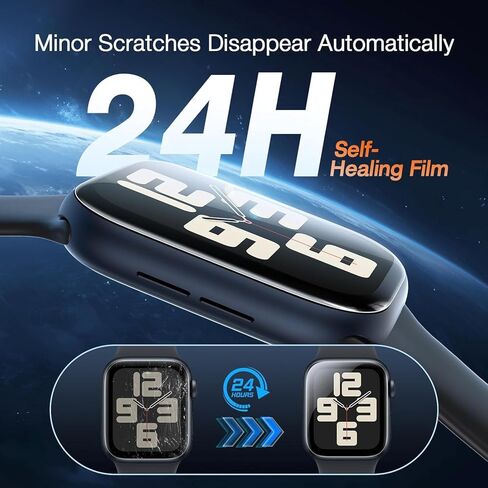 EGV 4 Pack for Apple Watch Screen Protector 40mm [مربع تثبيت تلقائي] [0 فقاعات] HD FIME ULTRA-SHIN FIME in Kuwait