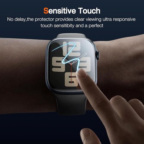 EGV 4 Pack for Apple Watch Screen Protector 40mm [مربع تثبيت تلقائي] [0 فقاعات] HD FIME ULTRA-SHIN FIME in Kuwait