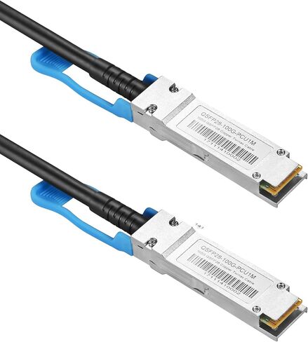 100G QSFP28 DAC Cable- CR4 QSFP28 إلى QSFP28 سلبي كابل النحاس Twinax Twinax متوافق مع Cisco QSFP-100G-CU1M ، 1 متر (3.3 قدم) in Kuwait