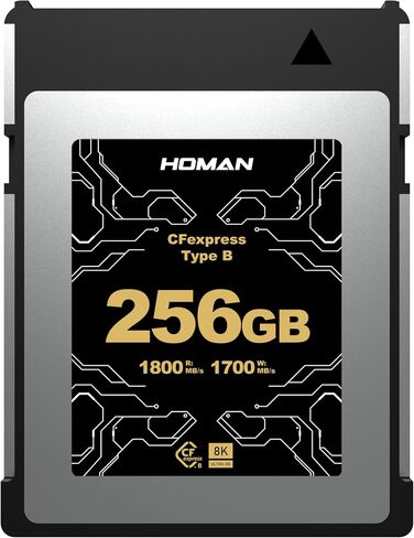 بطاقات الذاكرة 256GB CFEXPRESS من النوع B لبطاقات الذاكرة الخاصة بـ 8K الخام والفيديو متوافق مع كاميرات Nikon R5/R5C/Z8/Z9 تصل إلى 1700 ميجابايت/ثانية ، 1800 ميجابايت/ثانية in Saudi Arabia