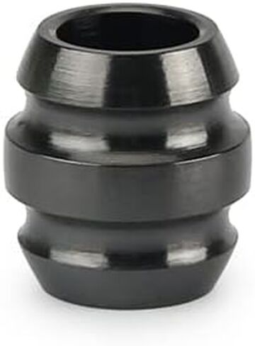Black Titanium Alloy DIY Paracord Beads,EDC Screw Thread Geometry Cylindrical Handmade Beads,Outdoor Tool Clothes Zipper Accessories (Black B) in Saudi Arabia