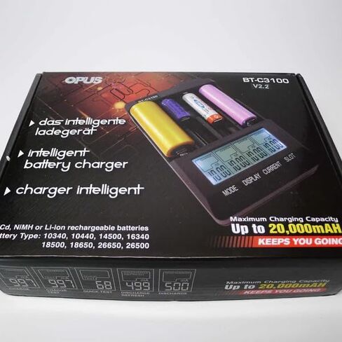 OPUS BT-C3100 NICD NIMH LI على AA ، AAA ، 18650 DARCHER DESCRAGER in Saudi Arabia