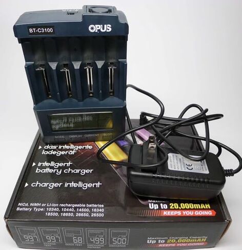 OPUS BT-C3100 NICD NIMH LI على AA ، AAA ، 18650 DARCHER DESCRAGER in Saudi Arabia