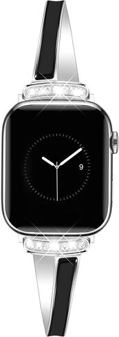 الذهب النحيف الفرقة للنساء المتوافقة مع Apple Watch 38/40/41/42/44/45/46/46/49 مم مصمم سوار أنثى أنثى أنثى سوار قابل للتعديل لسلسلة IWatch 10/9/8/7/6/5/4/3/2/1/SE/SE/ULTRA in Kuwait