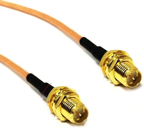 RP SMA Female to Reverse Jack Nut Bulkhead Pigtail Cable Adapter RG316 30cm for Wireless Antenna Extenders in Saudi Arabia