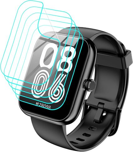 لمشاهدة Senbono Smart Watch IDW25 واقي الشاشة [5 Pack] HD Clear Soft Pet Film [anti-fingerprint] [مضاد للخلع] [Free Free] متوافق مع WNH Kalinco Boooomic Mikego Senbono Smartwatch IDW25 in Saudi Arabia