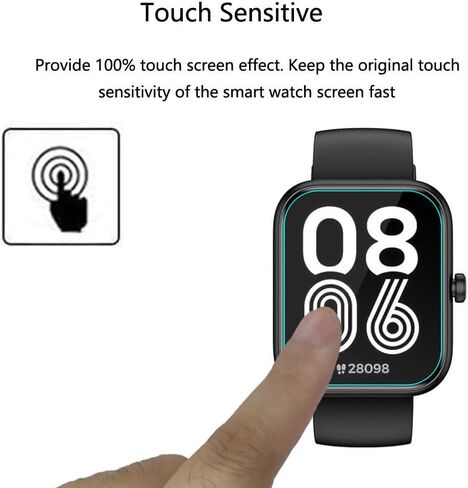 لمشاهدة Senbono Smart Watch IDW25 واقي الشاشة [5 Pack] HD Clear Soft Pet Film [anti-fingerprint] [مضاد للخلع] [Free Free] متوافق مع WNH Kalinco Boooomic Mikego Senbono Smartwatch IDW25 in Saudi Arabia