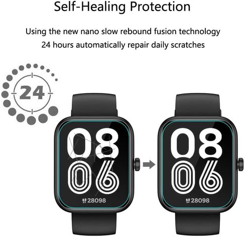لمشاهدة Senbono Smart Watch IDW25 واقي الشاشة [5 Pack] HD Clear Soft Pet Film [anti-fingerprint] [مضاد للخلع] [Free Free] متوافق مع WNH Kalinco Boooomic Mikego Senbono Smartwatch IDW25 in Saudi Arabia