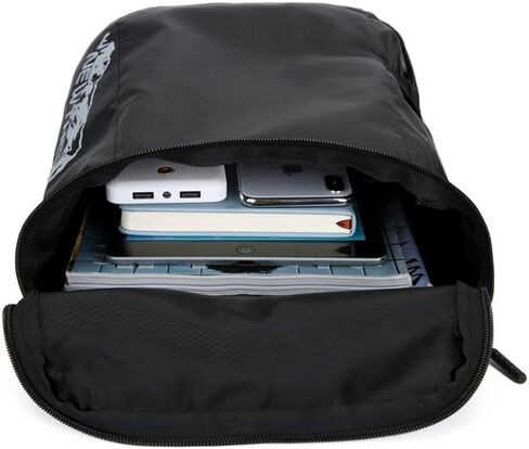 Outdoor Lightweight Foldable Backpack for Men and Women – Waterproof, Multi-Pocket with Zipper Closure – Ideal for Running, Hiking, Travel, Gym, and Everyday Use – A Practical Gift Choice(Black) in Saudi Arabia