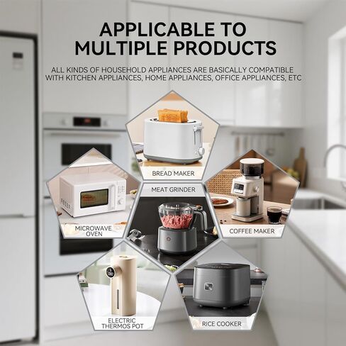 4 Pack Cord Organizer for Kitchen Appliances, Cord Holder stick on, Small Kitchen Cord keeper, Adhesive Cord Winder for Pressure Cooker, Mixer, Blender, Toaster, Air Fryer, Black in Saudi Arabia