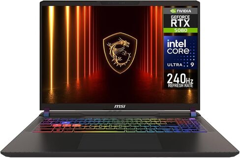 MSI Vector 16 HX AI A2XW Vector 16 HX AI A2XWIG -050US 16 Gaming Notebook - QHD+ - Intel Core Ultra 9 275HX - 16 GB - 1 TB SSD - Cosmo Gray in Saudi Arabia