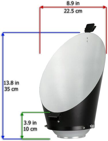 Fotodiox Background Reflector for Balcar, Paul C Buff (AlienBees, Einstein, etc.) Lights w/Diffusion Sheet in Saudi Arabia