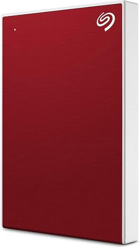 Seagate 1TB Backup Plus Slim Portable External Hard Drive + 1Yr Mylio Create + 2MO Adobe CC Photography, Red (STHN1000403) (Renewed) in Saudi Arabia