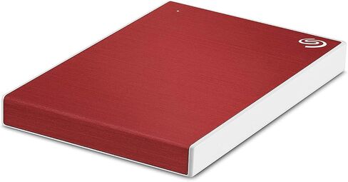 Seagate 1TB Backup Plus Slim Portable External Hard Drive + 1Yr Mylio Create + 2MO Adobe CC Photography, Red (STHN1000403) (Renewed) in Saudi Arabia