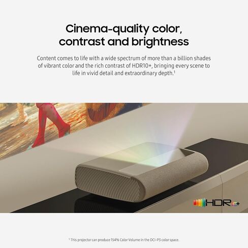SAMSUNG 130-Inch Class LPU9D Series The Premiere Ultra Short Throw 4K AI Smart TV Triple Laser Projector for Home Theater w/ Gaming Hub, Vision Boost, Alexa Built-In, SP-LPU9DSA, 2024 (Renewed) in Saudi Arabia