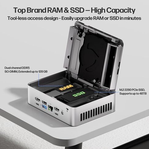 ASUS NUC 15 Pro Plus Computer Small Desktop ، Intel Series 2 Core Ultra 7 255H ، 64GB DDR5 RAM ، 2TB PCIE SSD ، Intel ARC 140T GPU ، Thunderbolt 4 ، Win 11 Pro ، WiFi 7 ، BT 5.4 for AI Training ، Research Labs in Saudi Arabia