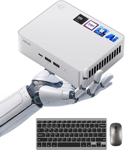 ASUS NUC 15 Pro Plus Computer Small Desktop ، Intel Series 2 Core Ultra 7 255H ، 64GB DDR5 RAM ، 2TB PCIE SSD ، Intel ARC 140T GPU ، Thunderbolt 4 ، Win 11 Pro ، WiFi 7 ، BT 5.4 for AI Training ، Research Labs in Saudi Arabia