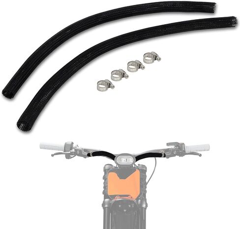 4/5 Inch Surron Electric Dirt Bike Cable Management Sleeve Black - for Sur Ron Light Bee X S Talaria Sting MX3 MX4 XXX E Ride Pro SS S X260 X160|Mesh Wire Wrap Cover|Cord Protector Tube in Saudi Arabia