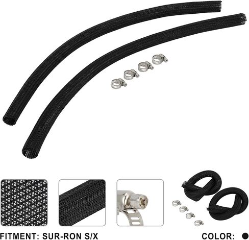 4/5 Inch Surron Electric Dirt Bike Cable Management Sleeve Black - for Sur Ron Light Bee X S Talaria Sting MX3 MX4 XXX E Ride Pro SS S X260 X160|Mesh Wire Wrap Cover|Cord Protector Tube in Saudi Arabia