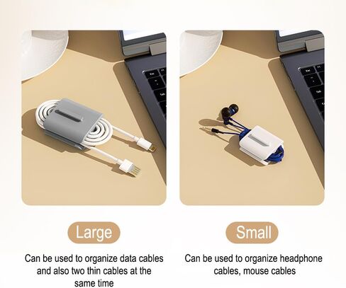 2PCS Cord Management Cover,Effortless Management for Appliance Cord Organizer,Large in Saudi Arabia