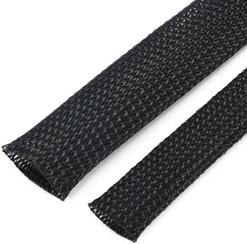 10ft - 1/2 inch Cord Protector Wire Tubing Cable Sleeve Split Sleeving for USB Cable, Power Cord, Audio Video Cable etc.Nylon Braided Wire Tube,Self-Winding Wire Management Tube in Saudi Arabia