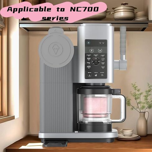 مكبرات الصوت البديلة وأغطية السيليكون (4 عبوات) - متوافقة مع Ninja Swirl Creami NC700 Series Maker ، خالية من BPA ، آمنة غسالة الصحون (4pc （رمادي ، أزرق ، أخضر ، وردي） (غلاف الغبار/المقبض)) in Kuwait