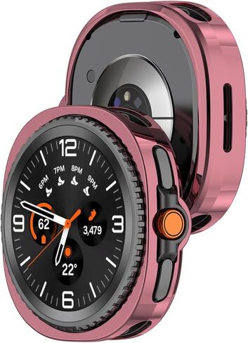 مخصص لـ Samsung Galaxy Watch 8 Classic Cover ، Fltra-TPU Pumper Frame Smartwatch Protection Case Proof for Samsung Galaxy Watch 8 Classic (No Screen (Gold) in Kuwait