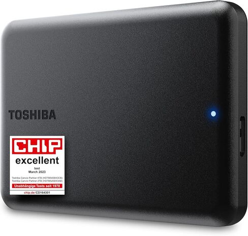 Toshiba Canvio Partner 2TB Portable 2.5 '' Hard Drive الخارجي ، USB 3.2 ، Mac & Windows متوافق. Xbox ، PS4 ، PS5 in Saudi Arabia