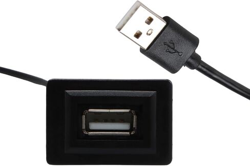 34mm × 23mm Male to Female USB Cable Adapter, Car Charger Flush Mount USB Port, Panel Extension Cable Adapter Compatible with Toyota Corolla Highlander Camry Vios RAV4 in Saudi Arabia