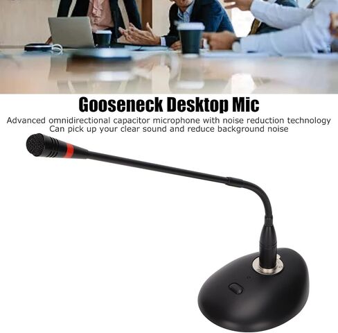 MOSONECK MICROPHONE ، ميكروفون ميكروفون المكثف D38 الميكروفون الميكروفون مع كابل XLR إلى 6.35 ملم لبث المؤتمر in Saudi Arabia