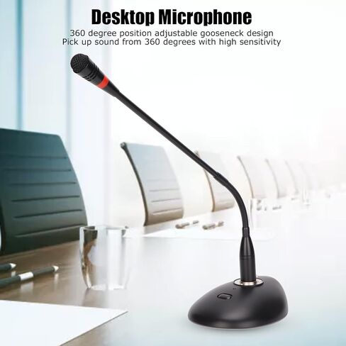 MOSONECK MICROPHONE ، ميكروفون ميكروفون المكثف D38 الميكروفون الميكروفون مع كابل XLR إلى 6.35 ملم لبث المؤتمر in Saudi Arabia