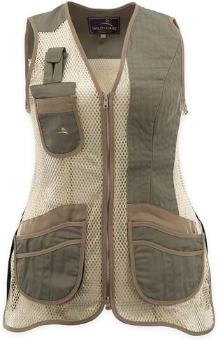 Wild Hare Shooting Gear Womens Comfort Fit Mesh Vest و Sage و Khaki in Kuwait