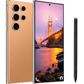 I24 Ultra Unlocked Phone,Built in Pen The Phone,Smartphone Battery 6800mAh 6.8" HD Screen,Android 14 16+512GB with 128GB Memory Card Cell Phone,5G/Face ID/Fingerprint Lock/GPS (Purple, 16+512GB) in Kuwait