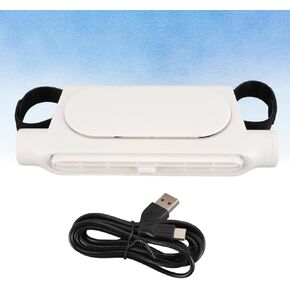 Car Seat Fan Powerful Double Turbine Car Cooling Fan for Vehicle Backseat Kids Pets Quiet Bladeless Design USB Operated (Black#1) in Kuwait