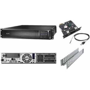 APC SMX1500RM2UNC X 1500VA RACK/Tower LCD 120V SMARTH مع بطاقة الشبكة (تم تجديدها معتمدًا) in Kuwait