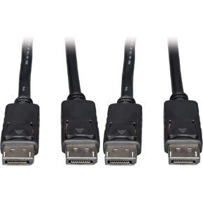 Tripp Lite DisplayPort Cable with Latches (M/M), DP to DP, 4K x 2K, 1-ft. (P580-001), Black in Kuwait