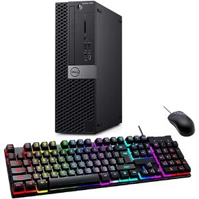 Dell Optiplex 5060 SFF Desktop Computer PC, Core i5-8500 3.0 GHz up to 4.10 GHz, 32GB Ram, 1TB SSD, Backlit Keyboard, Mouse, DP, Windows 11 Pro, Black (Renewed) in Saudi Arabia
