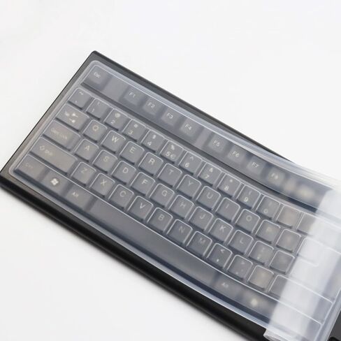 Desktop Computer Keyboard Cover Skin for PC 104/107 Keys Standard Keyboard, Anti Dust Waterproof Keyboard Protector Skin (Clear) in Saudi Arabia