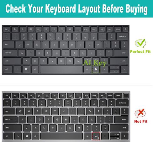 Keyboard Cover for 2025 Dell Pro 14 PC14250/Dell Pro 14 Plus PB14250/Dell Pro 14 Max MC14250 14 inch Laptop (NOT FIT Dell Pro 14 PA14250) Laptop US Protective Keyboard Skin-Clear in Saudi Arabia