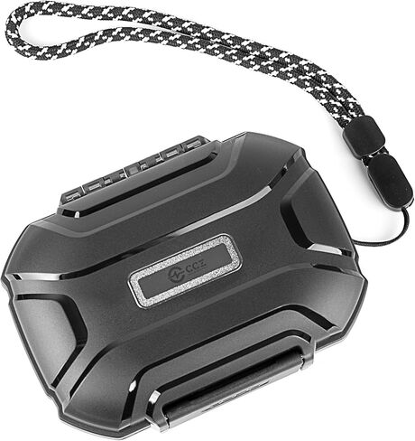 CCZ Taichi Portable IEM Case,ZS10 PRO in Ear Monitor Portable Earbud Hard Case, Waterproof Earphone Storage Box,Travel Carrying Case for Headphones for DC02 ZS10 PRO X AS10 (Black) in Saudi Arabia