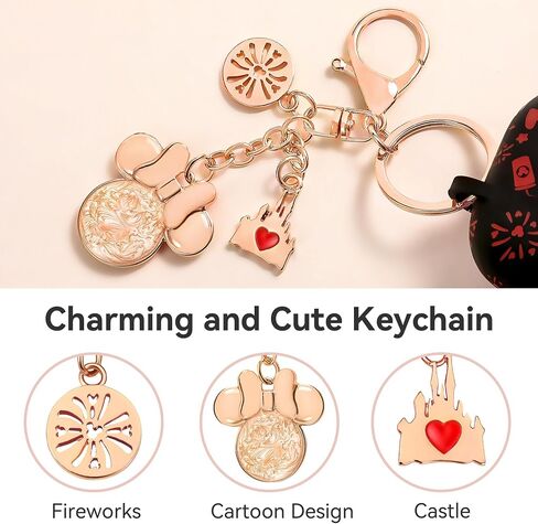 (with Cute Keychain) Girovo Compatible with Apple Airpods 4 Case 2024 Women in Kuwait