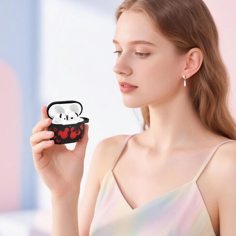 (with Cute Keychain) Girovo Compatible with Apple Airpods 4 Case 2024 Women in Kuwait