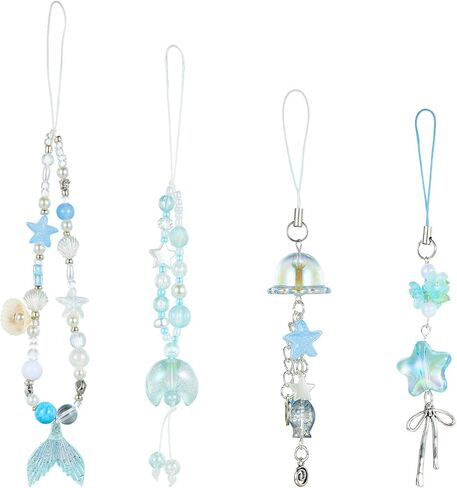 Ornaland 4 PCS Charm Charm Cute Y2K Phone Wrist Strap for Bage Pres Mobile Camera Decoration in Saudi Arabia